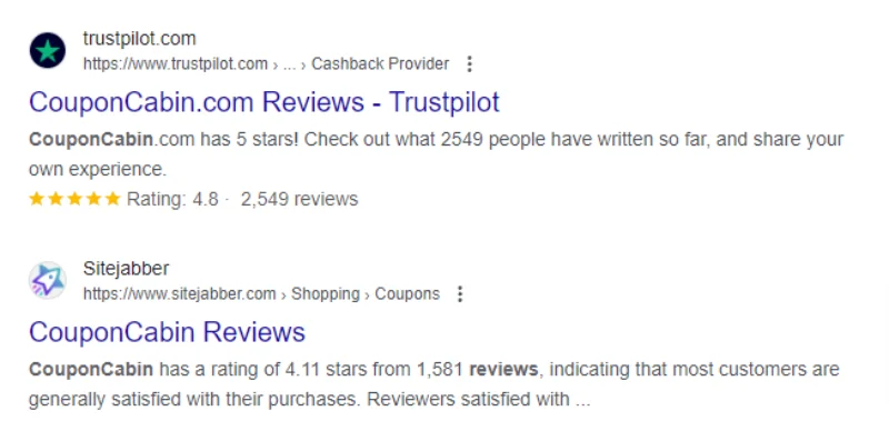 CouponCabin Software Reviews