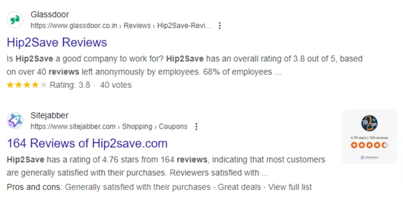 Hip2Save Client Reviews