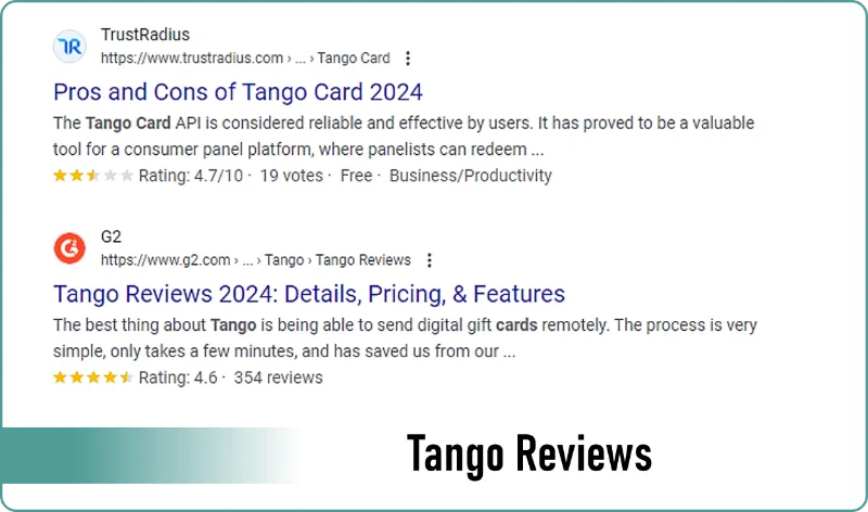 Tango Voucher System Reviews